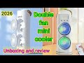 Rechargeable AirCooler Fan || Double Ended Mist Spray Cooler Fan || Portable Air cooler #coolingfan
