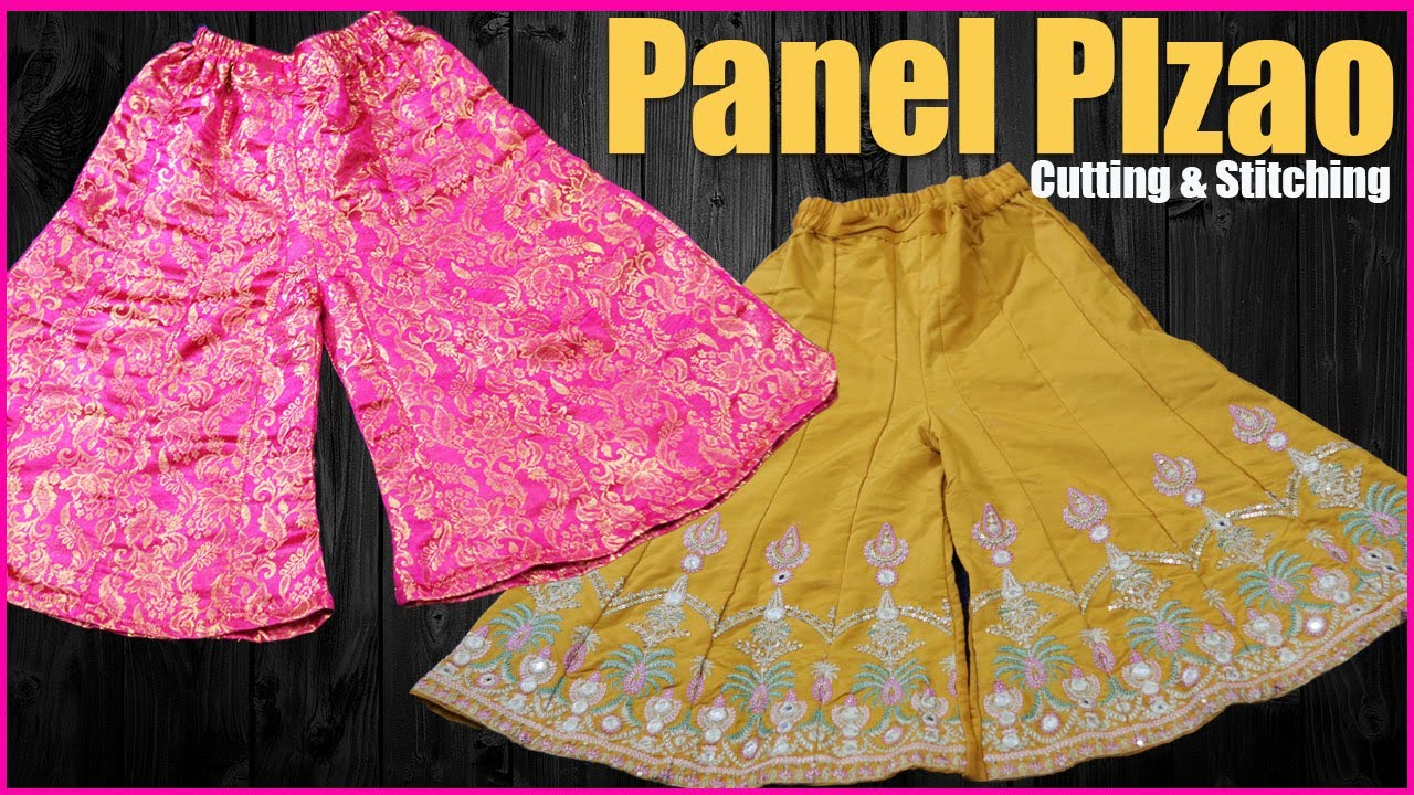 Cutting and Stitching Panel plazo with full elastic  - Plazo problem solution Step by Step