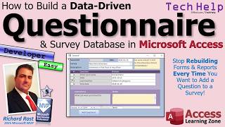 How to Build a Data-Driven Questionnaire & Survey Database in Microsoft Access