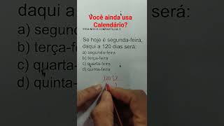 Você ainda usa Calendário? #matemática #aula