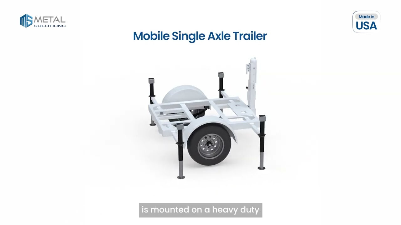 Solar Powered Security Camera Trailer By Metal Solutions USA