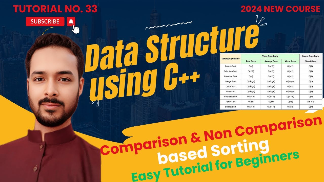 Tutorial 33: All Sorting Algorithm of Comparison and Non-Comparison ...