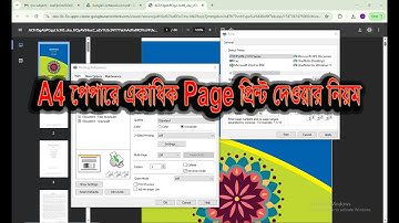 A4 পেপারে একাধিক page প্রিন্ট করার নিয়ম