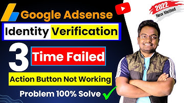 Adsense Identity Verification Failed 3 Times || how to again verify identity in adsense 2022 Hindi