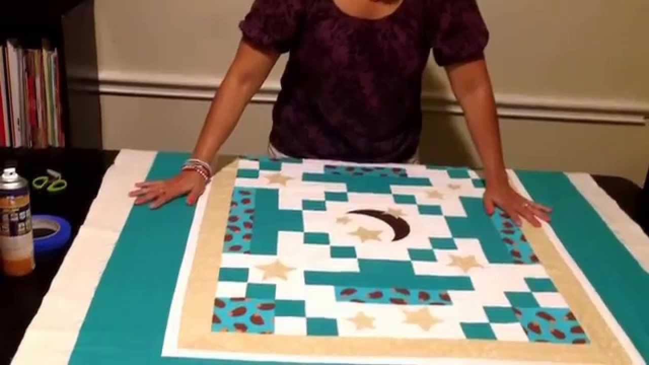 Uso del Spray para Enguatado en tu quilt.