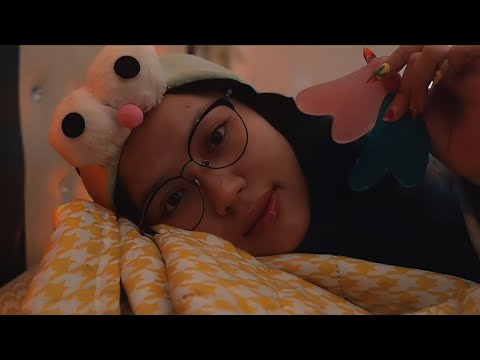 [ASMR] Big Sister Pampering You Before Sleep | Doing Your Skincare ( layered sounds )