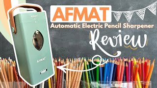 REVIEW AFMAT Automatic Electric Pencil Sharpener, is this the best gadget for colour pencil artists?