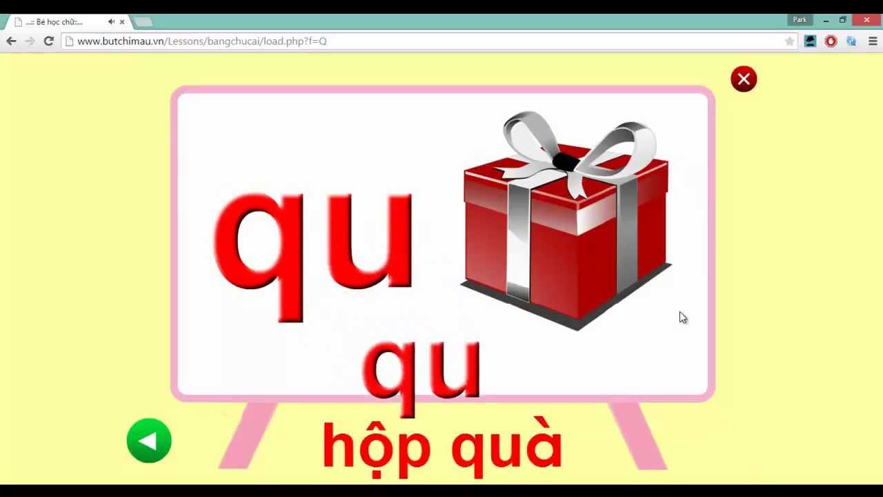 Dạy bé học chữ cái tiếng Việt - Chữ Q - youtube