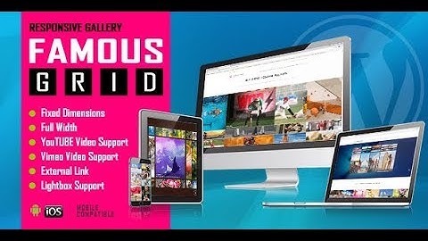 Famous - Responsive Grid Gallery -  Gallery settings and playlist