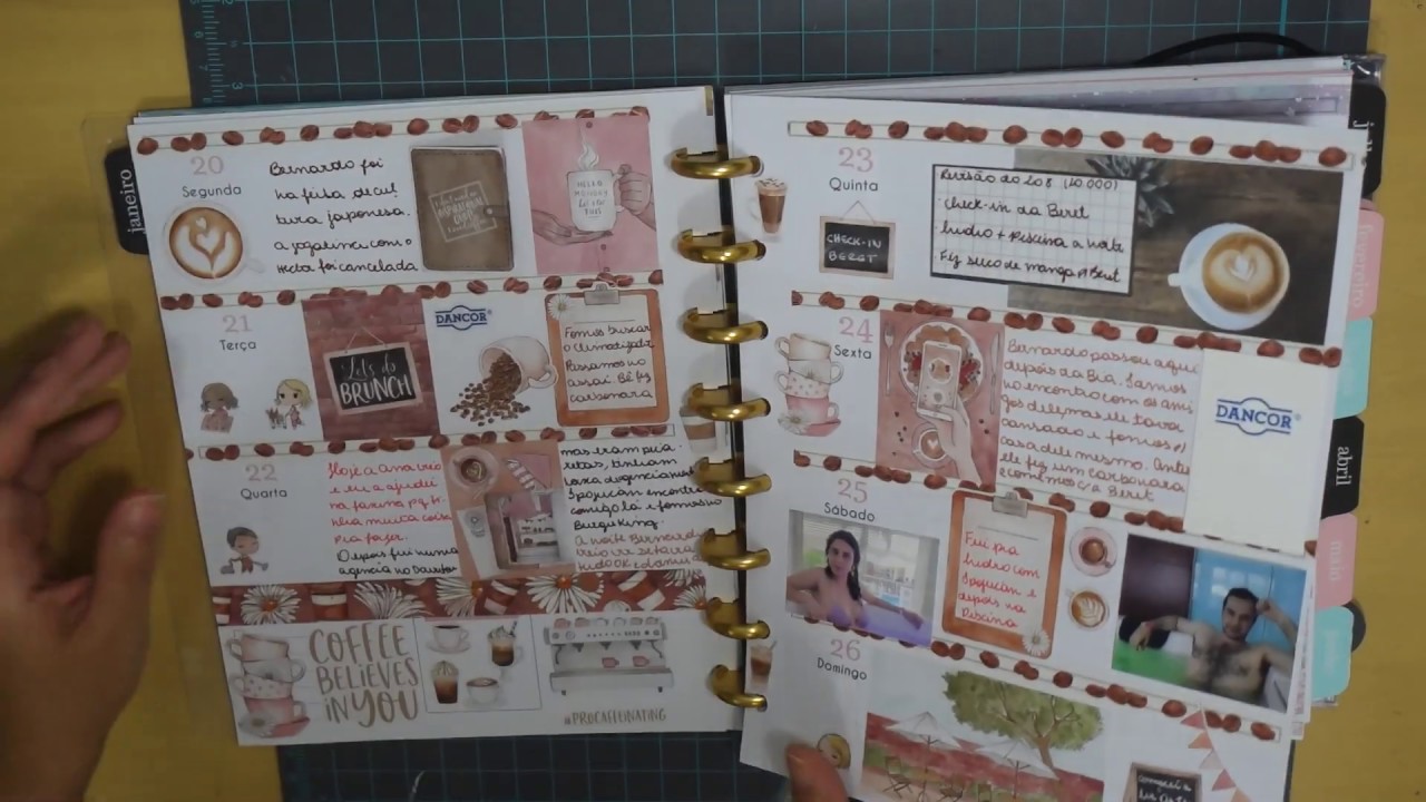 Flipthrough do meu Memory Planner (janeiro de 2020)