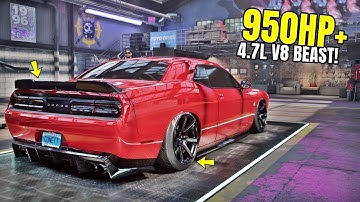 Need for Speed heat Gameplay - V8 dodge Challenger Srt8 Customization | Challenger half max Build