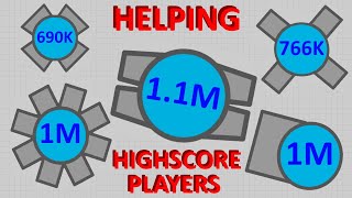 Helping Highscore Players || Diep.io