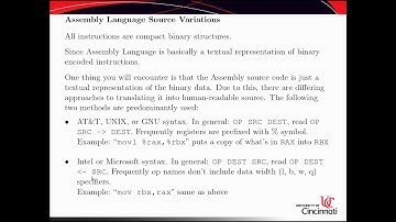 CS7038 (Spring 2018): Week 6 - Assembly Crash Course pt 2