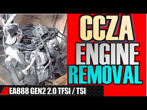 CCZAエンジン取り外しフルビデオチュートリアル-VWAUDI 2.0 TFSI