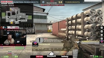 CSGO - PROBLEMATIC 1v5 NEGEV ACE