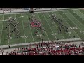 Ohio State Marching Band flosses during halftime show