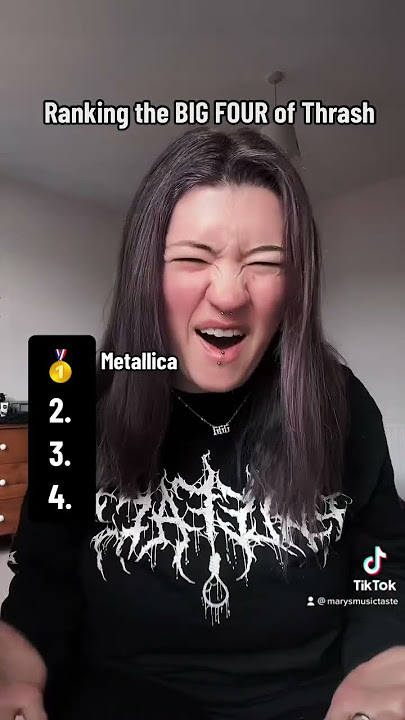 Thrash metal big four! #shorts #music #thrashmetal #metallica #megadeth #slayer #anthrax