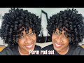 Shorts how to do a perm rod set on natural hair  soft  bouncy curls using lottabody