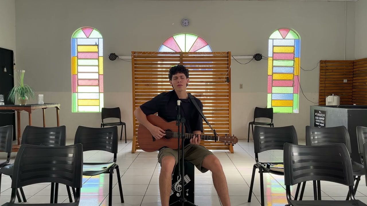 não planejei nada, só peguei o violão e comecei a cantar (sessão de adoração)