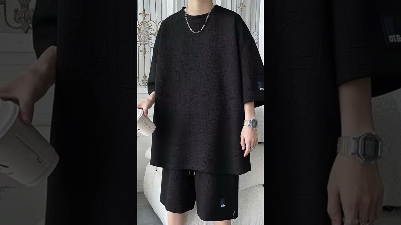 “2025 Men’s 3D Waffle TZ30 Summer Suit | Casual T-Shirt + Shorts Tracksuit for Stylish Comfort”