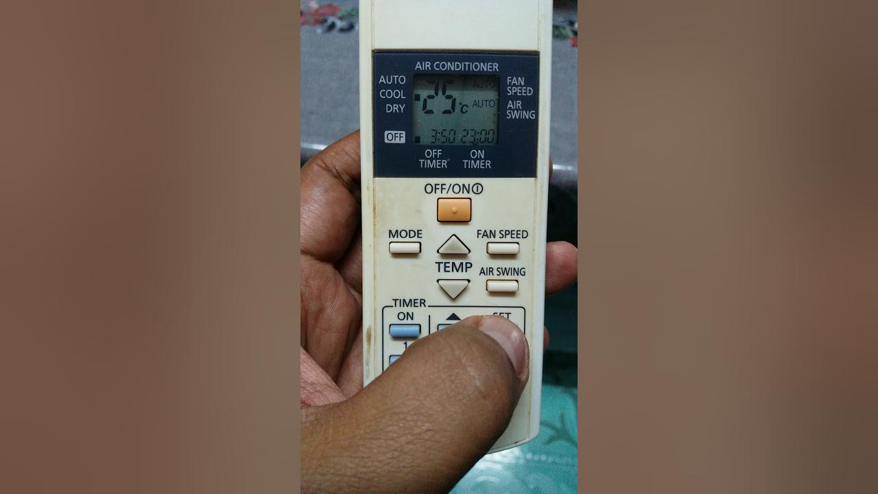 How to Set Panasonic Air Conditioner Timer YouTube