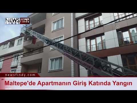 Maltepe'de Apartmanın Giriş Katındaki Yangın Söndürüldü