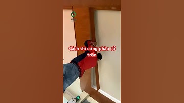 Cách thi công phào cổ trần nhựa #shortsviral