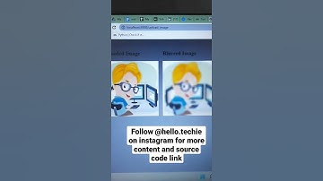 how to blur an image with opencv python Flask app. #pythonprojects #hellotechie