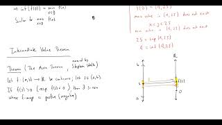 Extreme and Intermediate Value Theorems