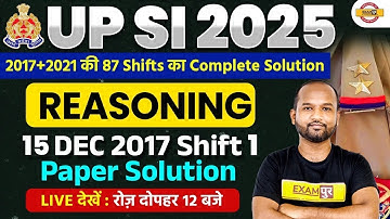 UPSI REASONING CLASS 2025 || UPSI REASONING PRACTICE SET || UPSI REASONING PREVIOUS YEAR -PULKIT SIR