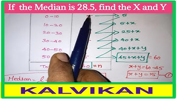 Class 10 maths Statistics median in tamil ( part - II ) / CBSE Class 10 Statistics Median / Kalvikan