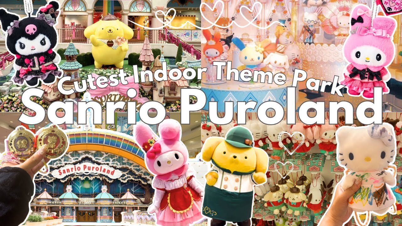 Sanrio Puroland Vlog 🎀 | Cute Food, Shopping Haul & Character Greetings