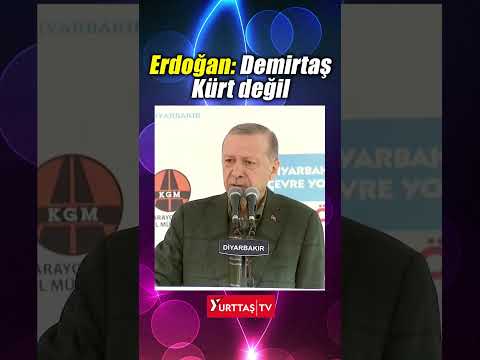 Erdoğan'dan Selahattin Demirtaş açıklaması: Bu adam Kürt değil #shorts