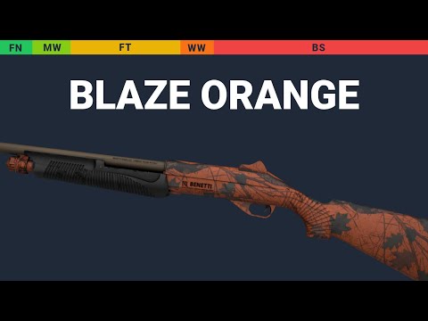 Nova Blaze Orange - Skin Float And Wear Preview