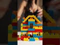 Building a Colorful House in Seconds 😃🧱 #satisfying #toys