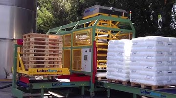 LaborSave sack emptying machine  - the sounds of industrial automation