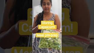 how to store capsicum, meal prep capsicum, vegetable storage, quick food preparation, meal prep idea