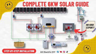 GoodWe 6kW Hybrid Solar System Complete Installation Guide | AIKO 660W | Zero Export Pakistan