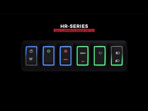HR-Series Halo Illuminated Sealed Rocker Switch - video from Carling Tech