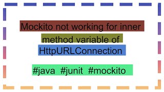 Mockito not working for inner method variable of HttpURLConnection