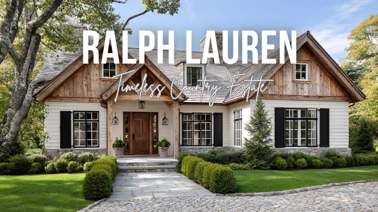 Timeless Country Estate Homes Reflecting Ralph Lauren Style and American Tradition