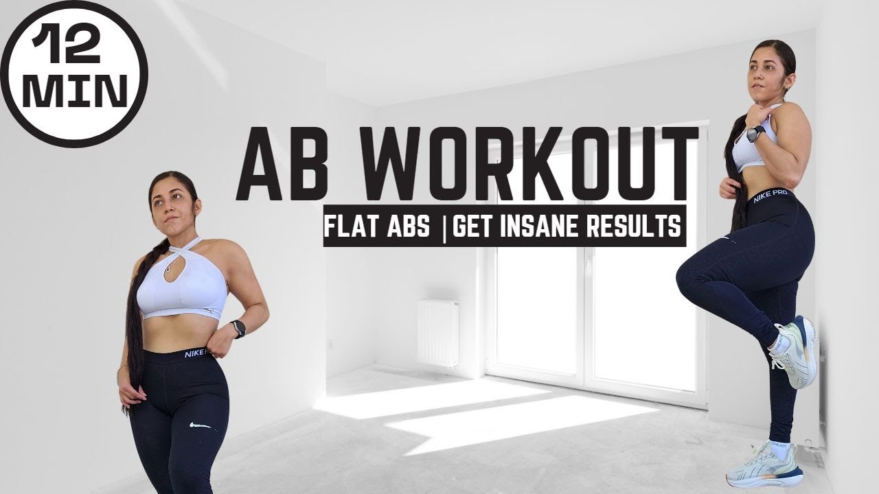 12 MIN Flat AB Workout Every Day Routine for insane results YouTube
