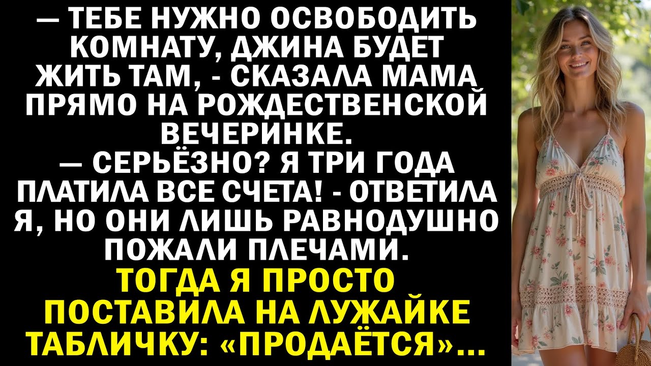 Мама выгнала меня, когда я заплатила все, что могла, поэтому я повесила табличку “Дом Продается”...