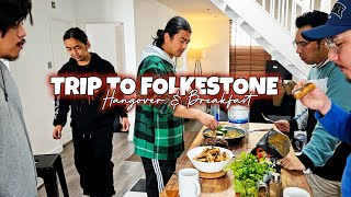 TRIP TO FOLKESTONE | HANGOVER AND BREAKFAST | WELCOMING LAL |