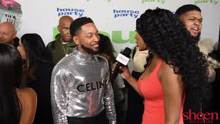 Jacob Latimore talks starring role at the House Party Premier with Rachel Mbuki  |SHEEN Exclusive|