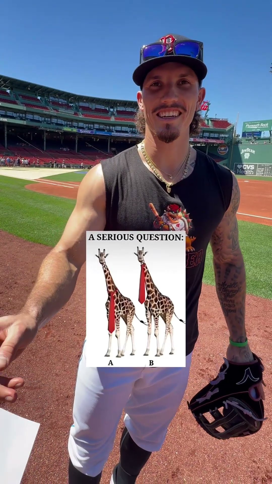 How would a giraffe wear a tie? 🦒 - YouTube