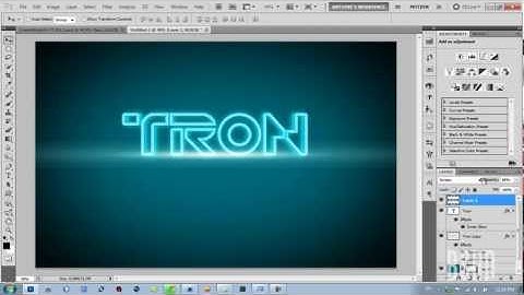 3D TRON Text Effect (NEW) Photoshop