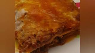 لاسانيا / لازانيا Lasagne with lamb mince and white creamy sauce... Easy and quick recipe