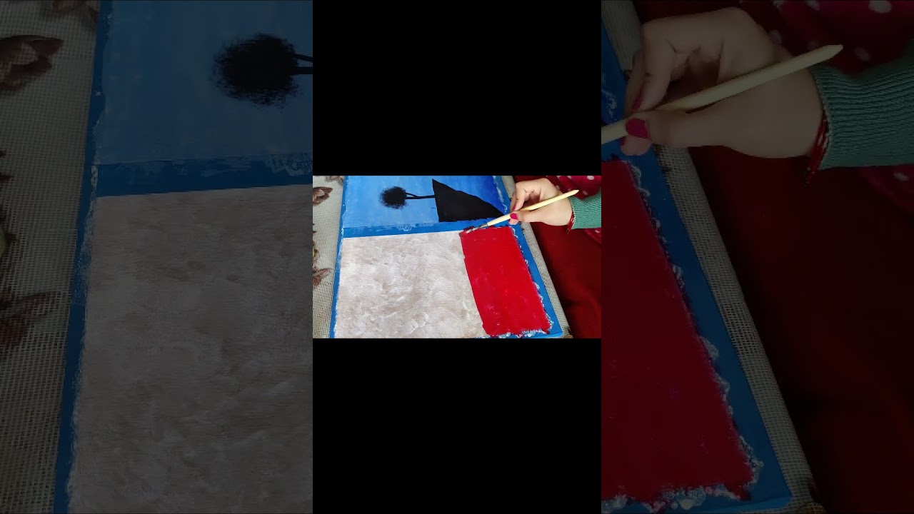 Hand-painting | Acrylic painting | Hardboard |Wood-board