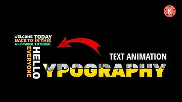 Typography Text Animation In Kinemaster || Typography Tutorial